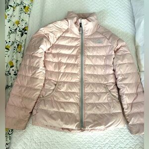 The North Face pink puffer coat size medium